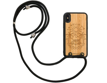 Coque iPhone X LA BELLE VIE avec cordon